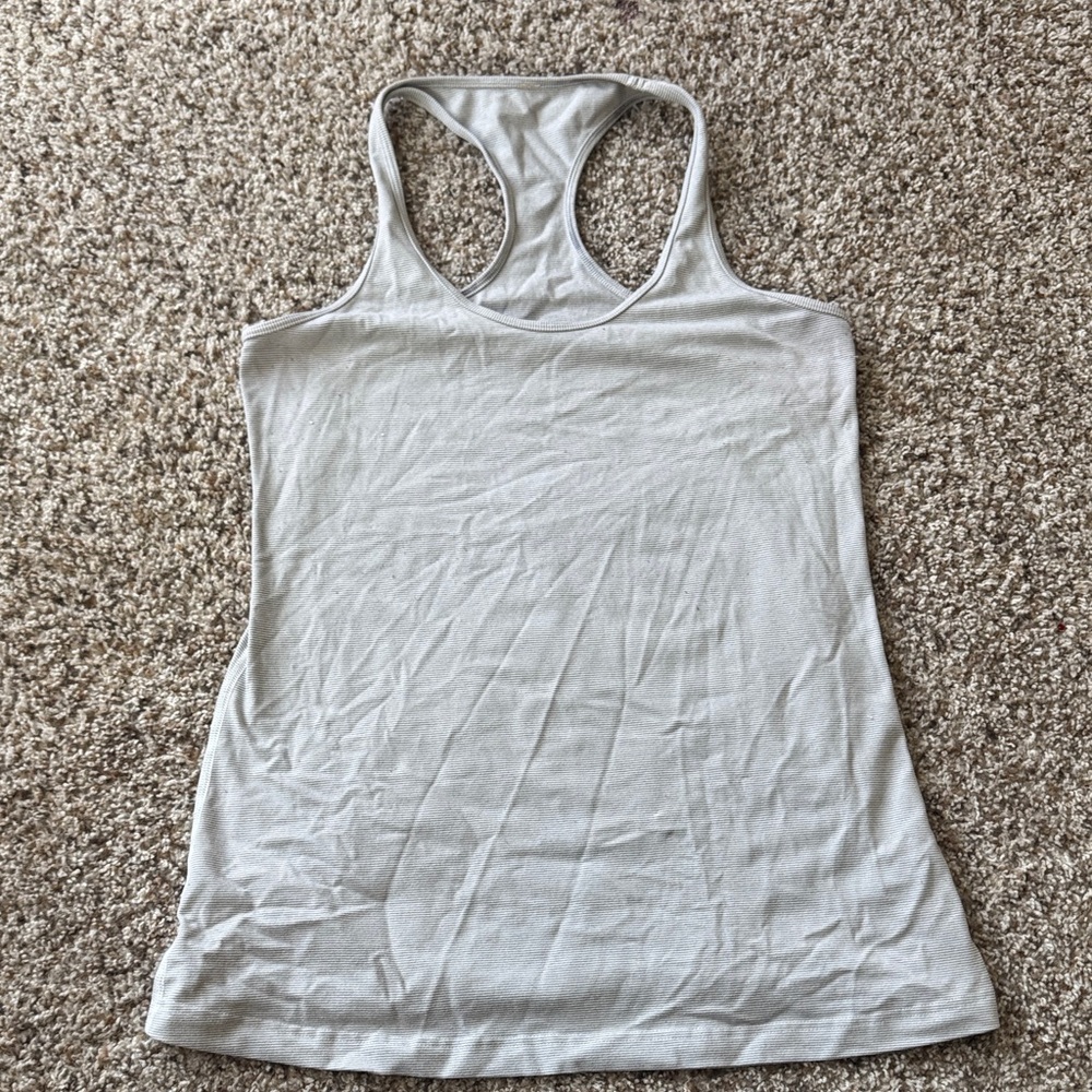 lululemon athletica Light Gray Tank Top